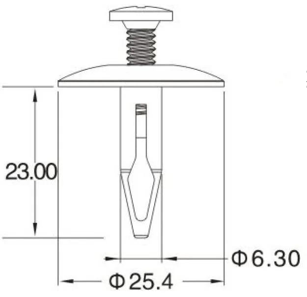 GM509 Plastic Auto Fasten Parts Nylon Snap Clips Fastener for Car Fender