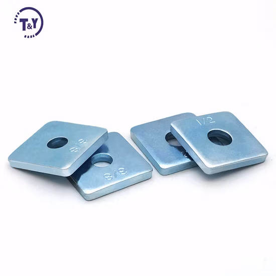 High Precision Threaded Titanium Flat Washer Square Plate Washer