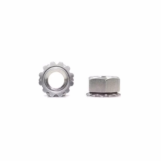 304 Stainless Steel K Nut Multi-Toothed Anti-Loose Anti-Slip Hex Nut K Nut/Made in China/Auto Parts/Motorcycle Parts/Fasteners