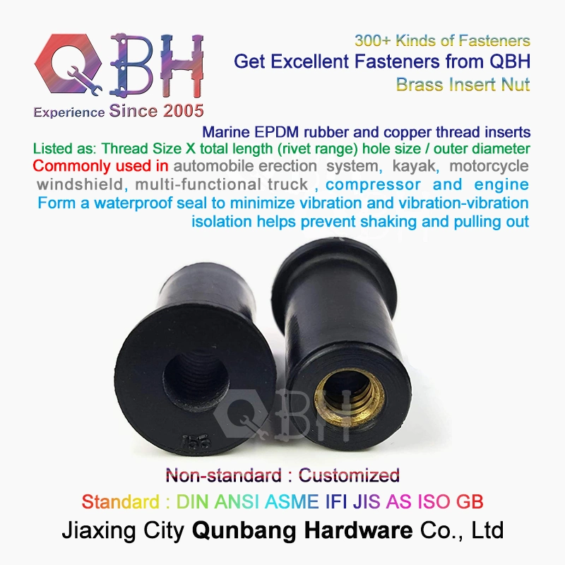 Qbh Auto Erection System/Kayak/Motorcycle Windshield/Multi-Functional Truck/Compressor and Engine Waterproof Seal Bolt Nut Internal/External Threaded Fasteners