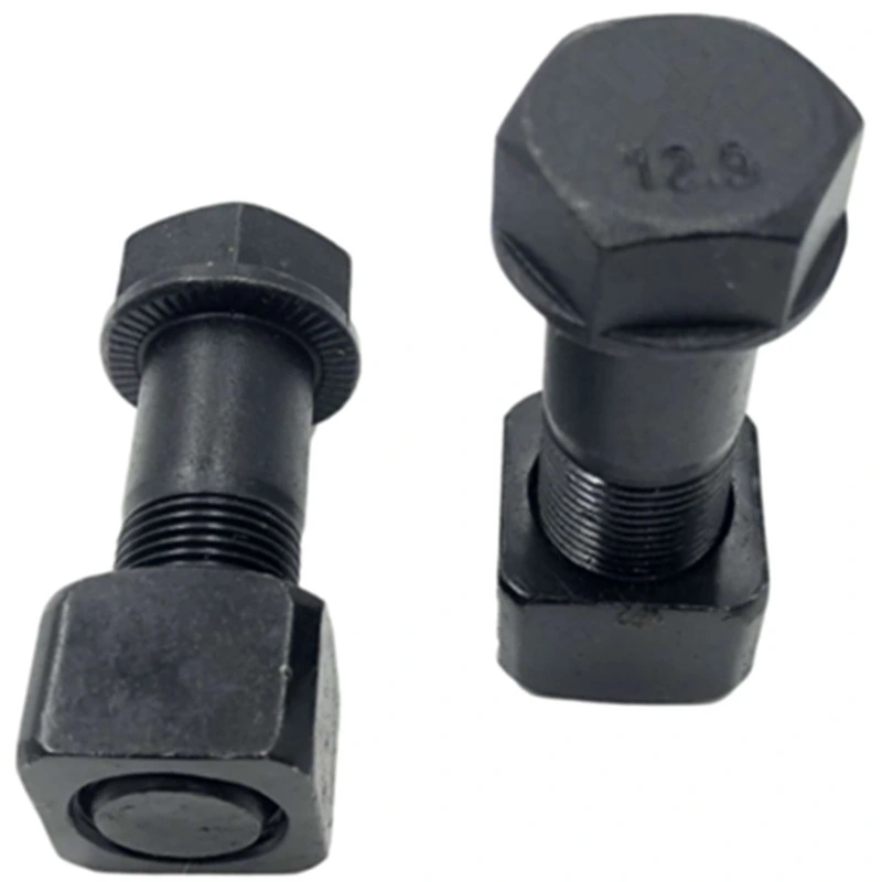 High Tensile 12.9 Grade Carbon Steel Hexagon Head Track Bolts and Nuts, Track Shoe Bolts