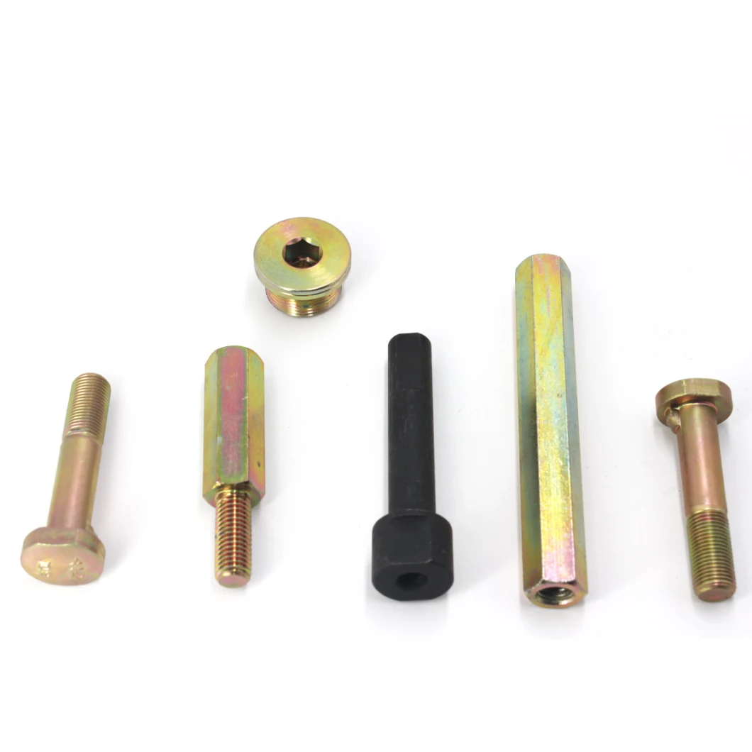 Custom Lathe Parts Brass Stainless Steel Titanium Slotted Fastener Bolts and Nuts