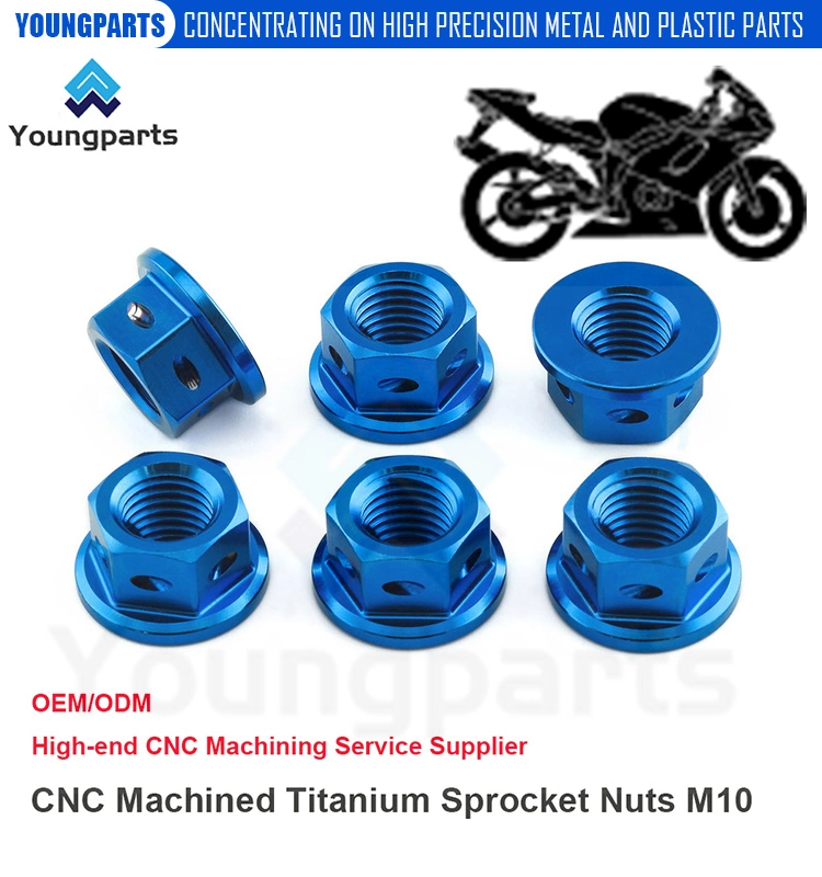 Upgrade Your Motorcycle with Lightweight Titanium Sprocket Nuts M10