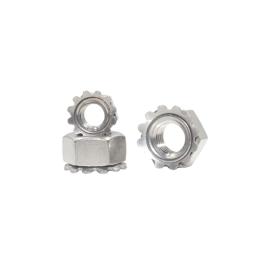 304 Stainless Steel K Nut Multi-Toothed Anti-Loose Anti-Slip Hex Nut K Nut/Made in China/Auto Parts/Motorcycle Parts/Fasteners