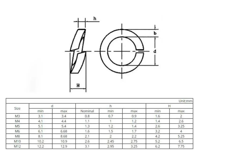 DIN128 Gr2 Gr5 M2/M3 M6/M8/M10/M12/M14/M16/M20/M22 Round Titanium Split Spring Lock Washers