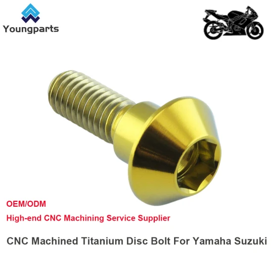 Get The Competitive Edge with CNC Turned Titanium Disc Bolts for Racing Motorcycles
