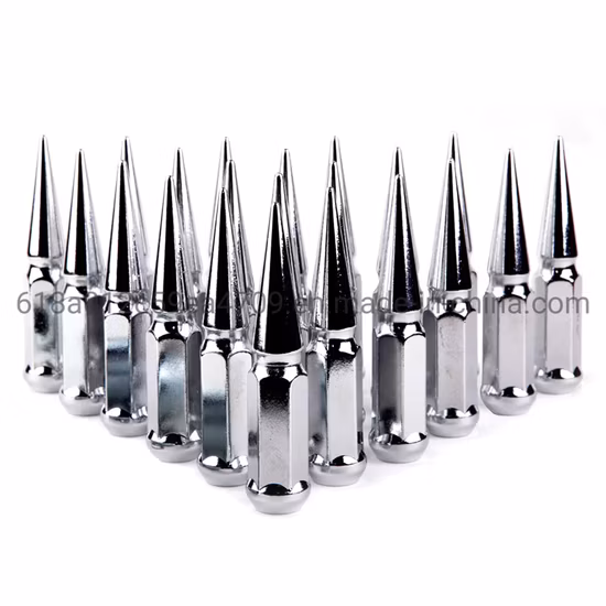 Manufacturer of Car Locking Colored Red Lug Nut M12X1.5, Universal Anti-Theft Chrome Steel Titanium Gr5 Spike Wheel Nut
