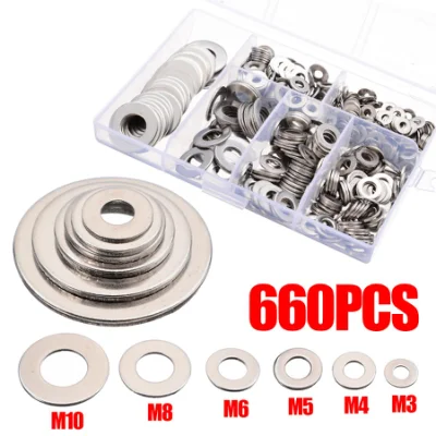 M6 M8 M10 Anodized Plated Aluminum Flat Washer DIN125 Titst Titanium Washer M5 M6 M8 M10 Gr2 Gr5 DIN125 Titanium Flat Washer